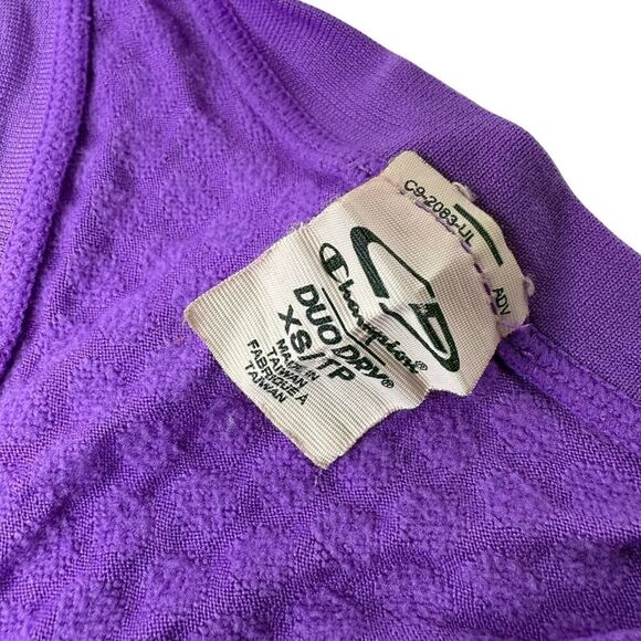 Champion Duo Dry Purple Racerback Tank Top XS/S | Performance Workout Shirt Top - Picture 5 of 5